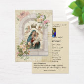 ヴァージンメリーカトリック葬儀記念聖札 –  (デスク)