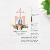 ヴァージンメリーカトリック葬儀記念聖札 –  (デスク)