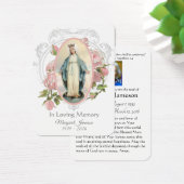 ヴァージンメリーカトリック葬儀記念聖札 – (デスク)