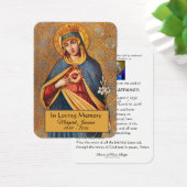 ヴァージンメリーカトリック葬儀記念聖札 –  (デスク)