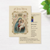 ヴァージンメリーカトリック葬儀記念聖札 –  (デスク)