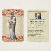 ヴァージンメリーカトリック葬儀記念聖札 –  (正面&裏面)