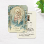 ヴァージンメリーカトリック葬儀記念聖札 – (デスク)