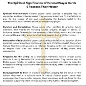 ヴァージンメリーカトリック葬儀記念聖札 –