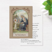 ヴァージンメリーカトリック葬儀記念聖札 – (デスク)