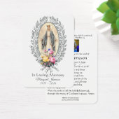 ヴァージンメリーカトリック葬儀記念聖札 – (デスク)