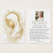 ヴァージンメリーカトリック葬儀記念聖札 –  (正面&裏面)