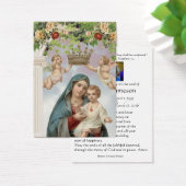 ヴァージンメリーカトリック葬儀記念聖札 –  (デスク)