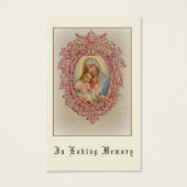 ヴァージンメリーカトリック葬儀記念聖札 –  (正面)