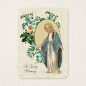 ヴァージンメリーカトリック葬儀記念聖札 –  (正面)