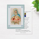 ヴァージンメリーカトリック葬儀記念聖札 –  (デスク)