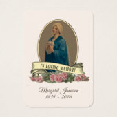ヴァージンメリーカトリック葬儀記念聖札 – (正面)