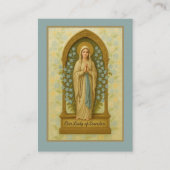 ヴァージンメリーカトリック葬儀記念聖札 –  名刺 (正面)