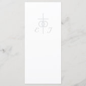 ヴァージンメリーシルバーカソリッ結婚クのメニュー メニュー (裏面)