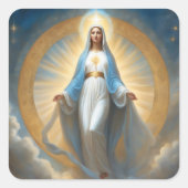 ヴァージンメリーハロー天上表現 スクエアシール (正面)