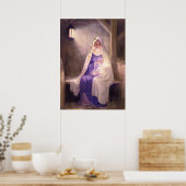 ヴァージンメリーホールディングベビーイエス1912 ポスター (キッチン)