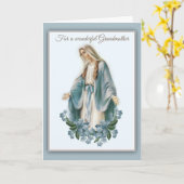 ヴァージンメリーマザーズデイ祖母の花 カード (黄色い花)