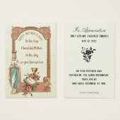 ヴァージンメリーマザーズデイ記念カード (正面&裏面)