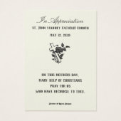 ヴァージンメリーマザーズデイ記念カード (裏面)