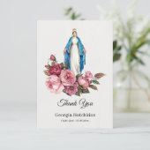 ヴァージンメリーラージレッドローゼカトリック葬儀 サンキューカード (スタンド正面)