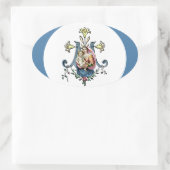 ヴァージンメリー宗教的イエズスヴィンテージカトリック 楕円形シール (バッグ)