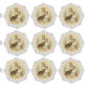 ヴァージンメリー山カーメルイエズ宗教的ビニル シール (正面)