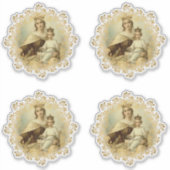 ヴァージンメリー山カーメルイエズ宗教的ビニル シール (正面)