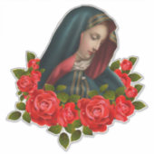 ヴァージンメリー悲しいマザーレッドローズ シール (正面)