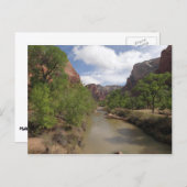 ヴァージンリバー春アットジオン国立公園 ポストカード (正面/裏面)