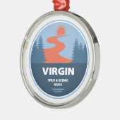 ヴァージンワイルドアンドシーニックリバーユタ メタルオーナメント (左)