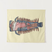 ヴァージンヴァージンメアリーグアダルーペの我絵画々の婦人 タペストリー (正面(横))