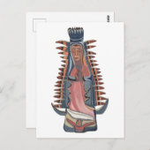 ヴァージンヴァージンメアリーグアダルーペの我絵画々の婦人 ポストカード (正面/裏面)