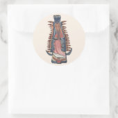 ヴァージンヴァージンメアリーグアダルーペの我絵画々の婦人 ラウンドシール (バッグ)