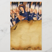 ヴァージン及び天使アンティーク羊皮紙 便箋 (正面)