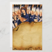 ヴァージン及び天使アンティーク羊皮紙 便箋 (正面/裏面)