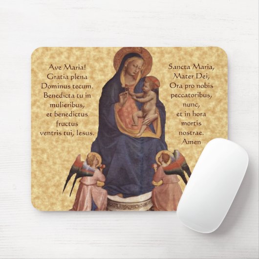 ヴァージン及び子供のアヴェマリアマウスパッド マウスパッド (マウス)