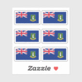 ヴァージン島旗 シール (シート)