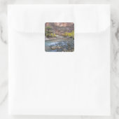 ヴァージン川の秋のシオン国立公園 スクエアシール (バッグ)