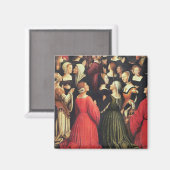 ヴァージン戴冠式1513年(パネル油)(det) マグネット (正面/裏面)
