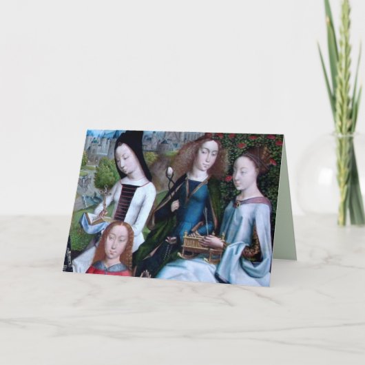 ヴァージン殉教者4名(詳細、M 070) カード (正面)