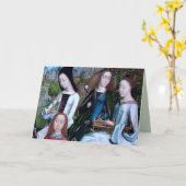 ヴァージン殉教者4名(詳細、M 070) カード (黄色い花)