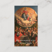 ヴァージン祈りの言葉カー賛美ドの前提 コーリングカード (正面)