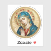 ヴァージン祈メアリーと赤い花の輪 シール (シート)