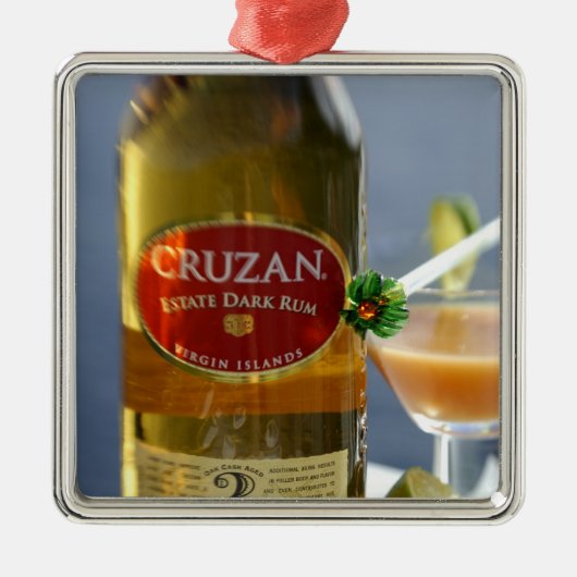 ヴァージン諸カリブの島。クルザンエステートダーク メタルオーナメント (正面)