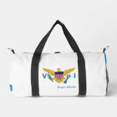 ヴァージン諸島ダッフル、ヴァージン諸島国旗のフィットネス ダッフルバッグ (正面)