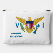 ヴァージン諸島バッグ、米国ヴァージン諸島国旗 アクセサリーポーチ (正面)