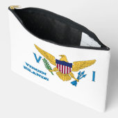 ヴァージン諸島バッグ、米国ヴァージン諸島国旗 アクセサリーポーチ (見開き)