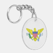 ヴァージン諸島国旗のキーチェーン キーホルダー (正面左)