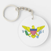 ヴァージン諸島国旗のキーチェーン キーホルダー (正面)