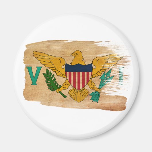 ヴァージン諸島国旗のマグネット マグネット (正面)